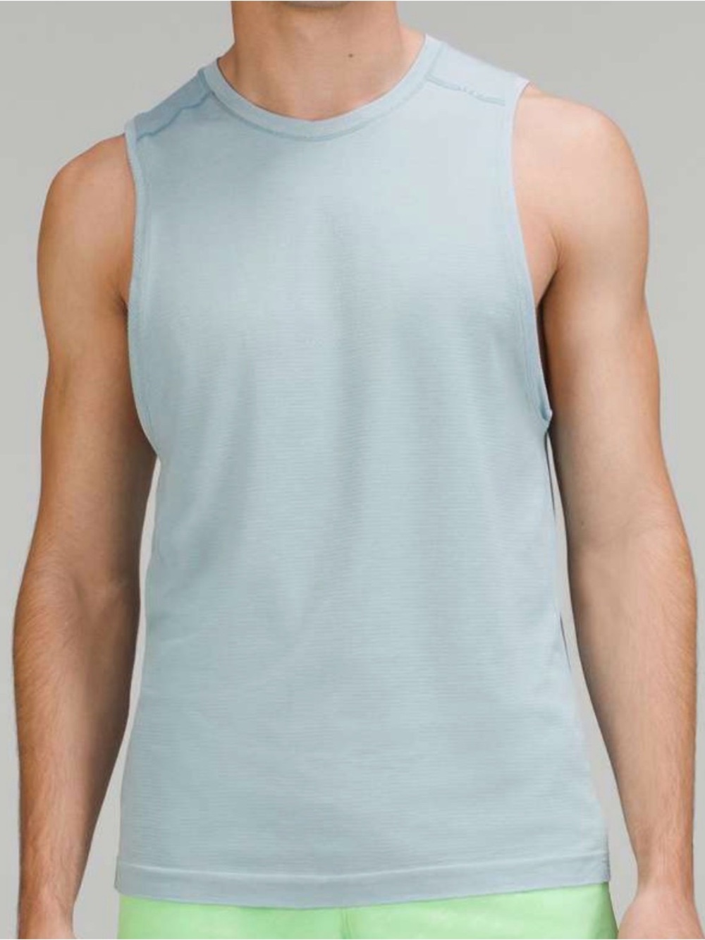 Lululemon Metal Vent Tech Sleeveless 2.0 Light Tank Top Blue Men Sz L